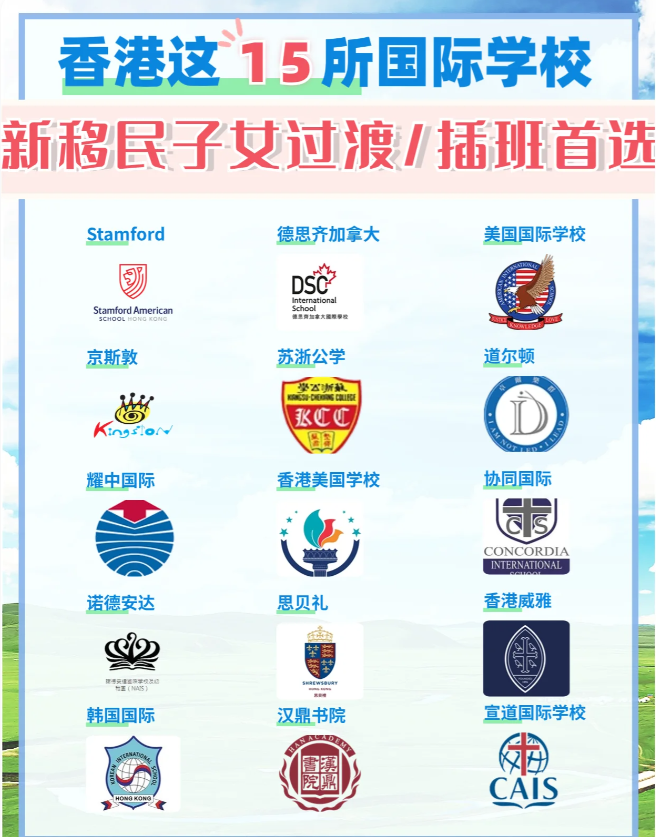 這15所香港國際學校，適合新移民家庭插班過渡